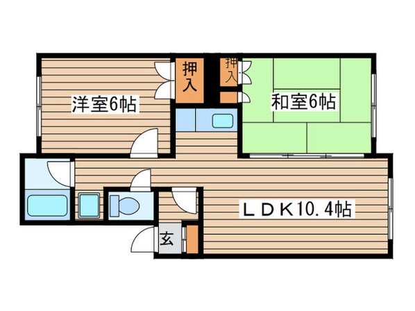 コ－ポはるかの物件間取画像